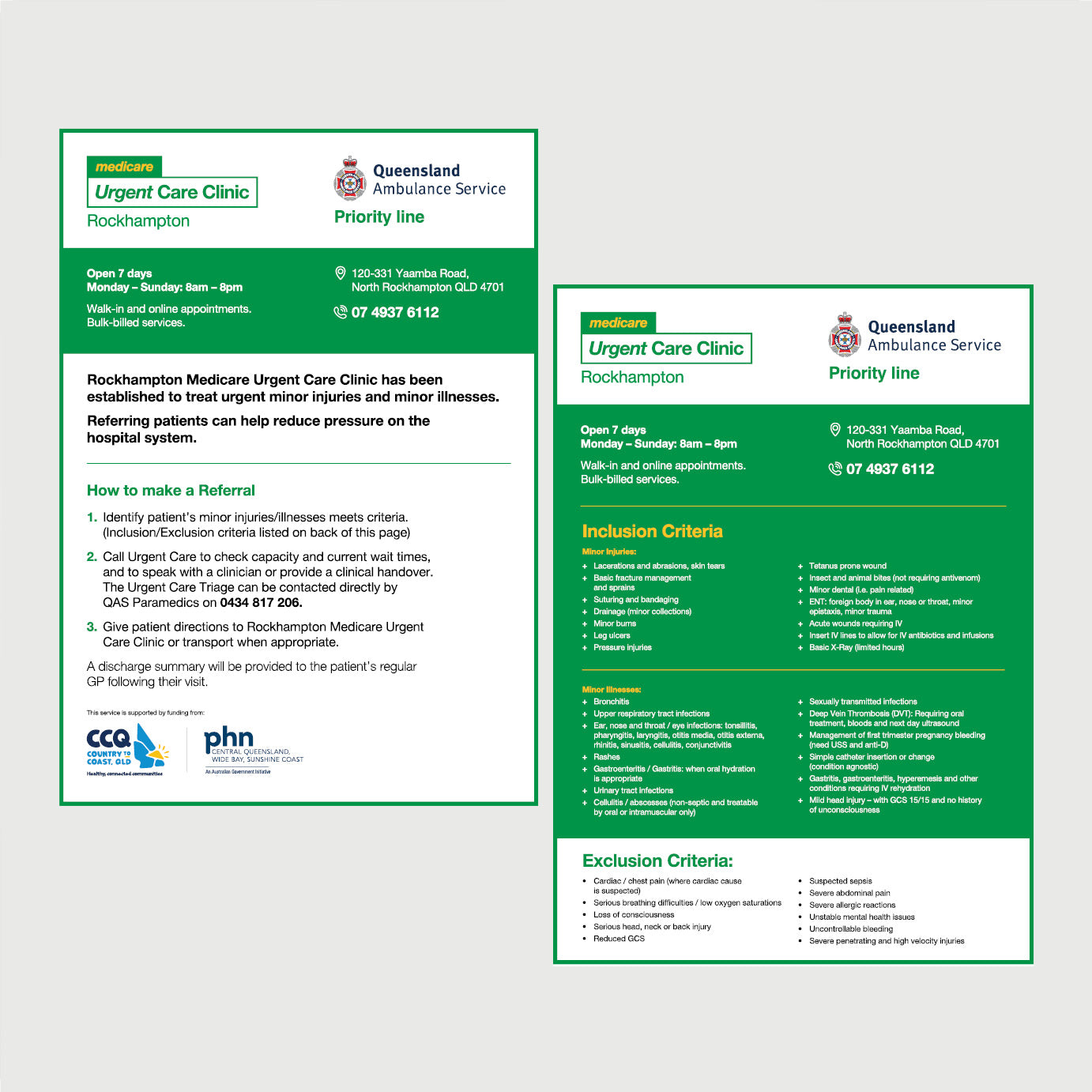 Referral Flyer - Rockhampton