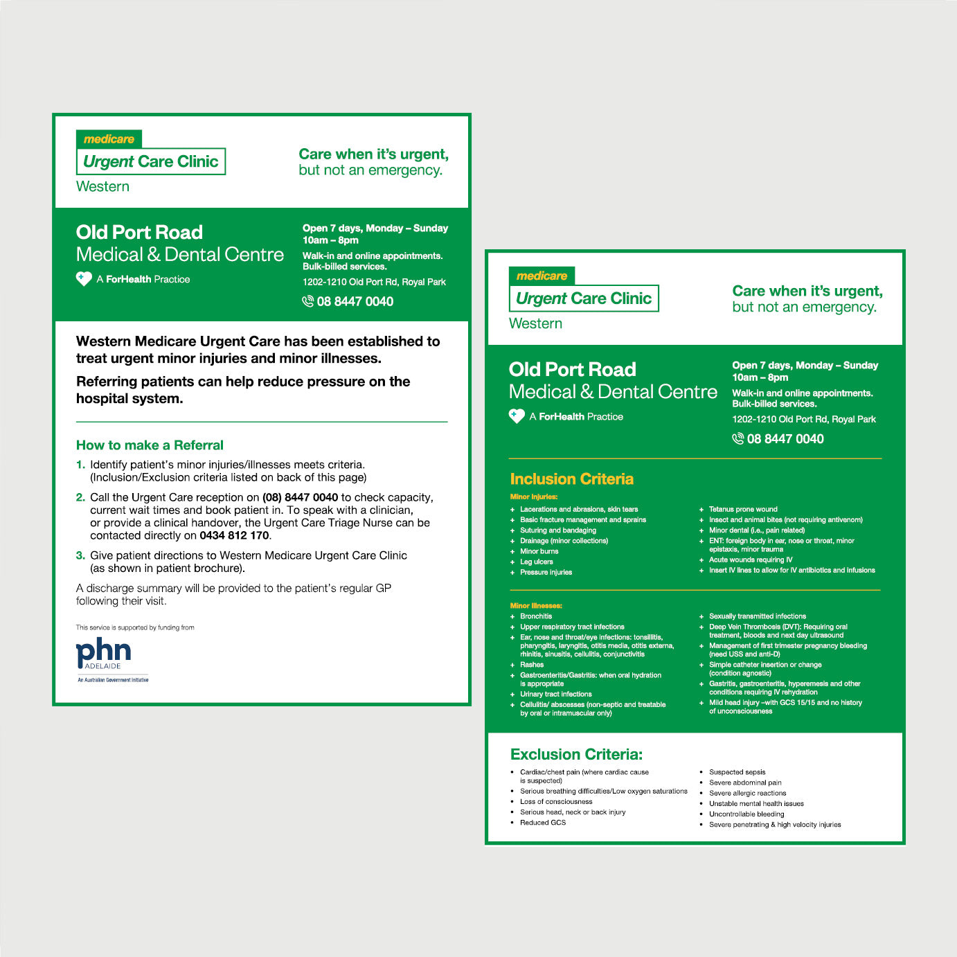 Referral Flyer - Royal Park