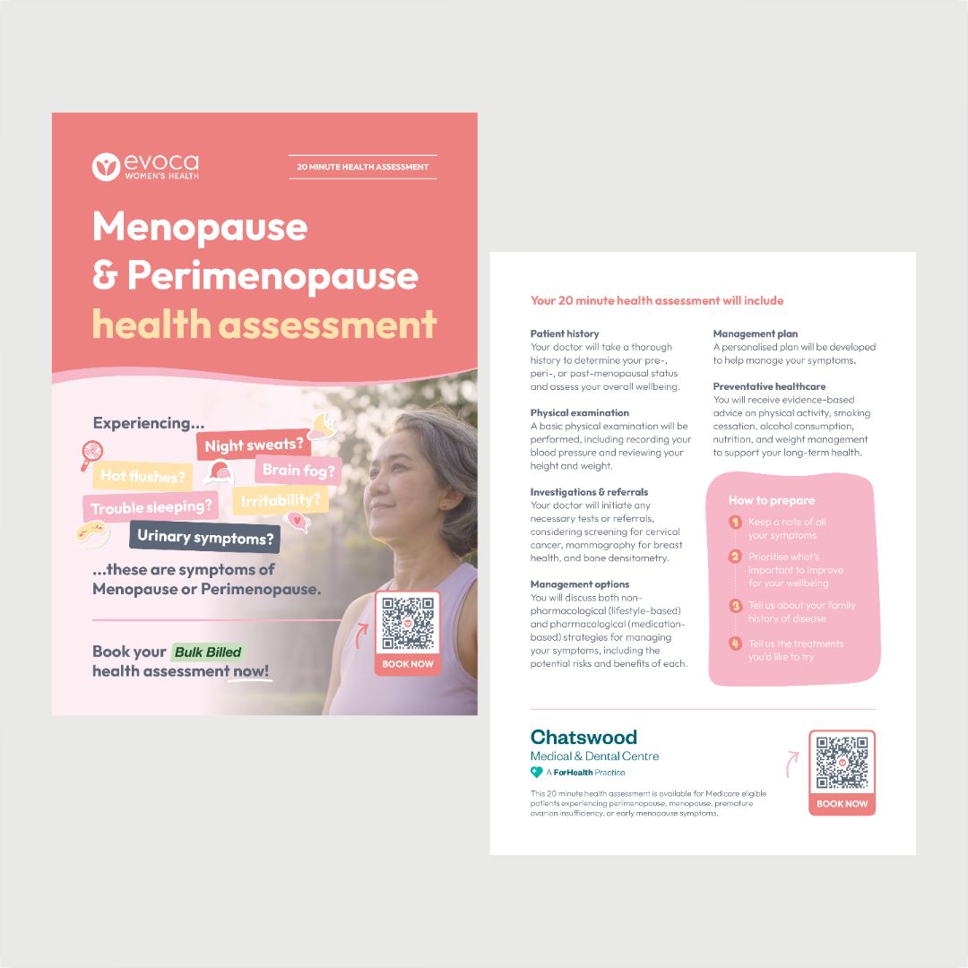 Menopause Flyer (A5) - Chatswood