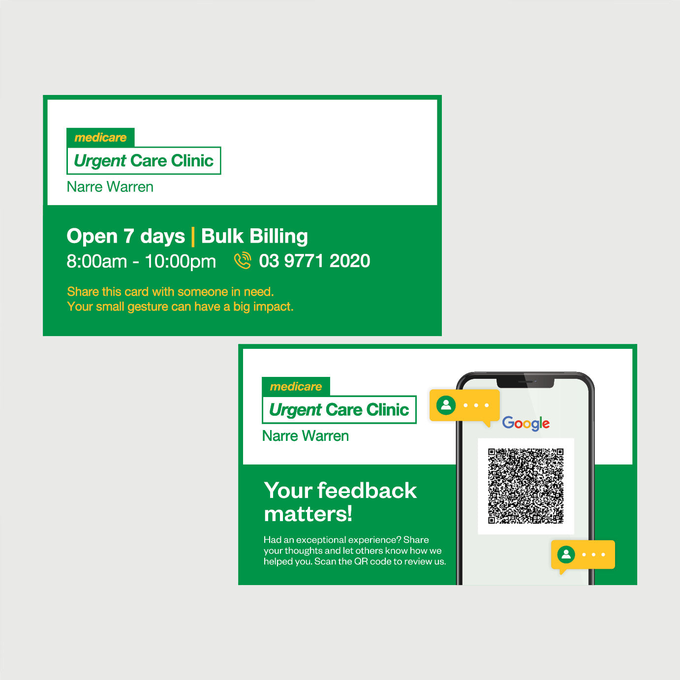 Feedback Card - Narre Warren