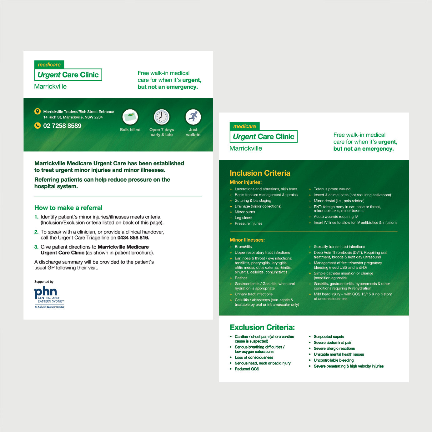 Referral Flyer - Marrickville