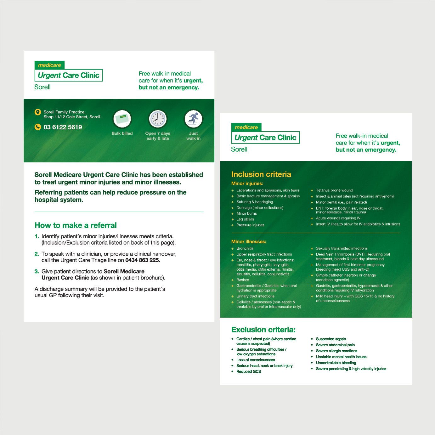 Referral Flyer - Sorell