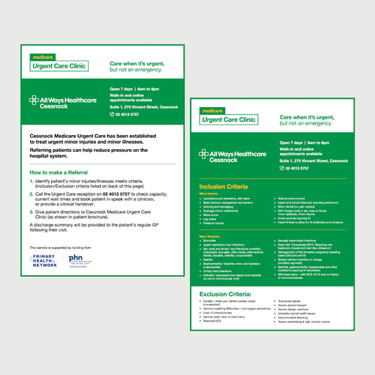 Referral Flyer - Cessnock