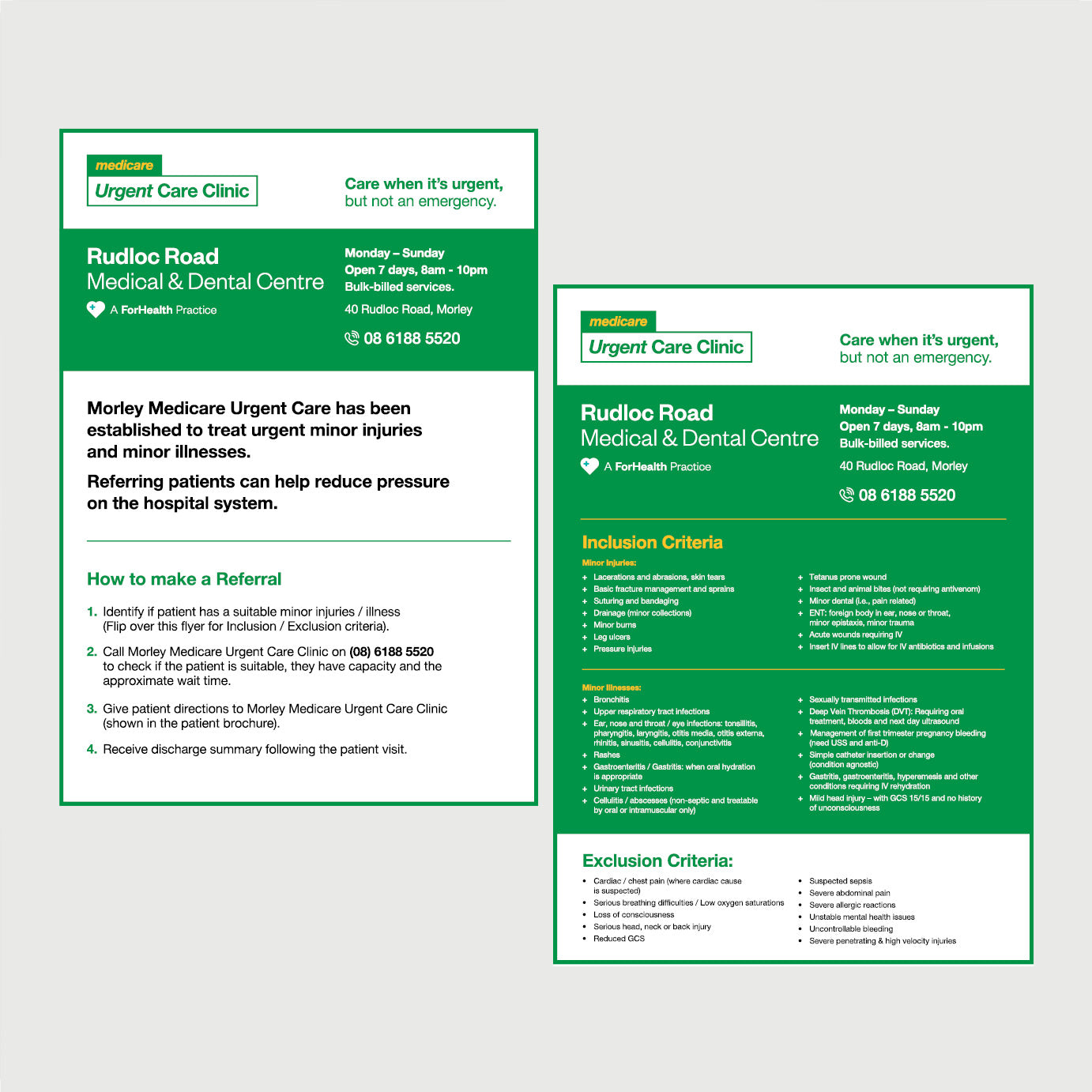 Referral Flyer - Morley