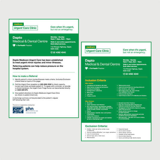 Referral Flyer - Dapto