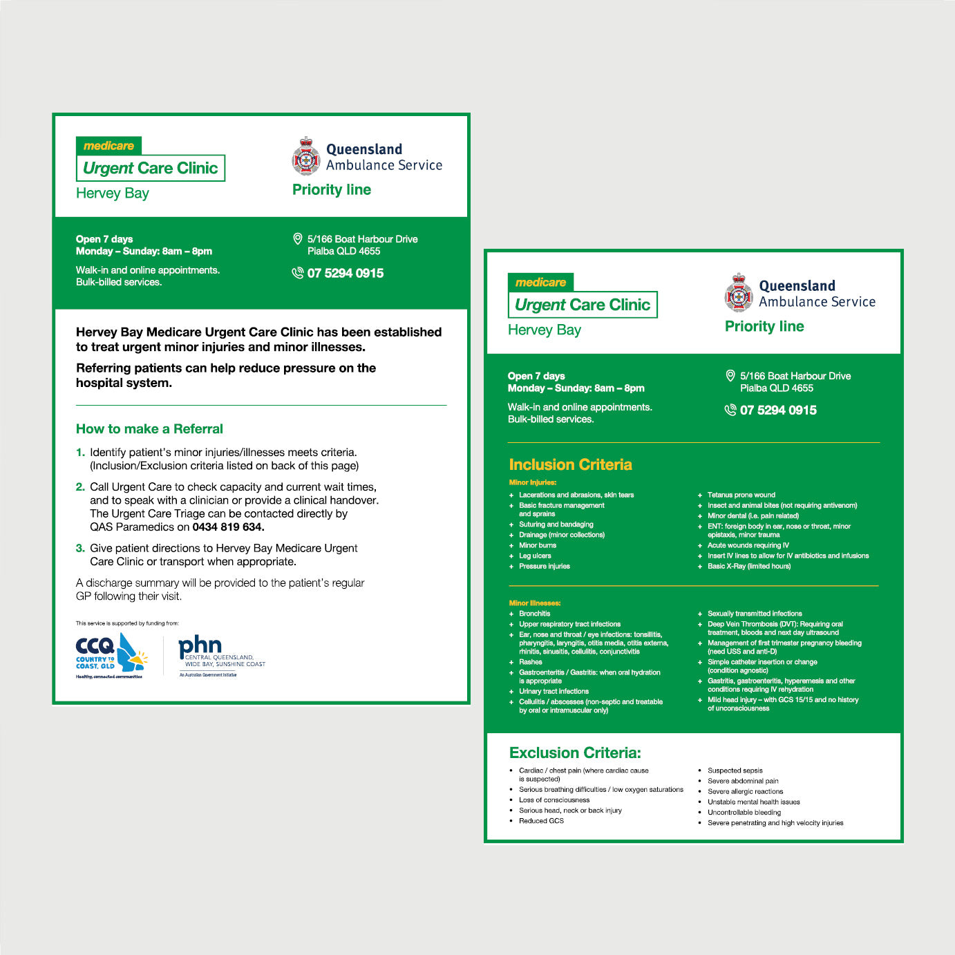 Referral Flyer - Hervey Bay