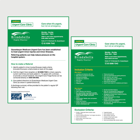 Referral Flyer - Queanbeyan