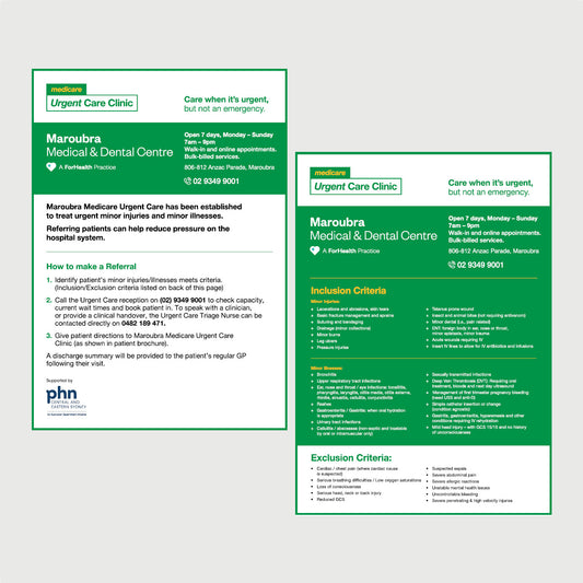 Referral Flyer - Maroubra