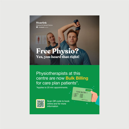 Physio Bulk Billing Poster (A4) - Ipswich