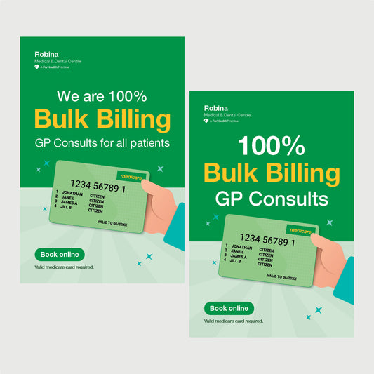 Bulk Billing A-frame Insert Set - Robina