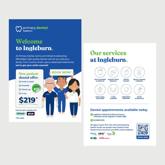 Dental Services Flyer (A5) - Ingleburn