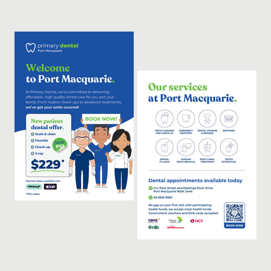 Dental Services Flyer (A5) - Port Macquarie
