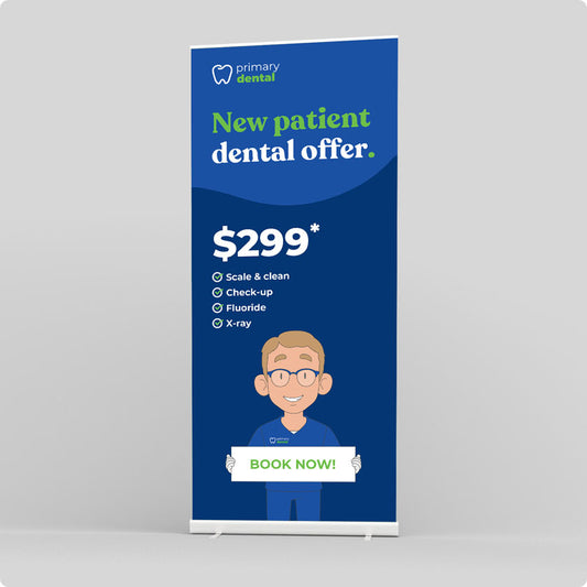 New Patient Dental Offer Pull-Up Banner - $299 Bundle