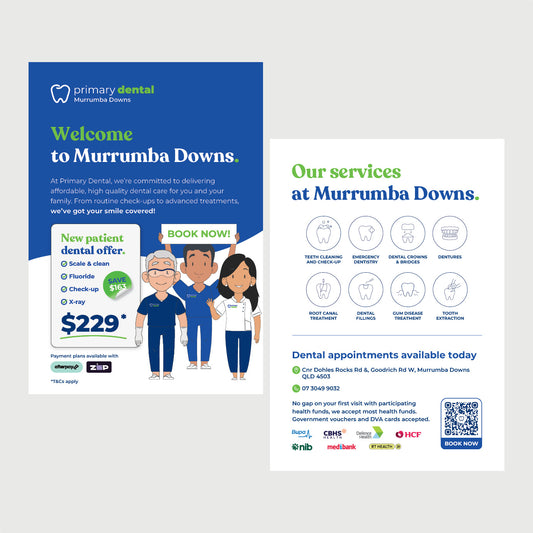 Dental Services Flyer (A5) - Murrumba Downs
