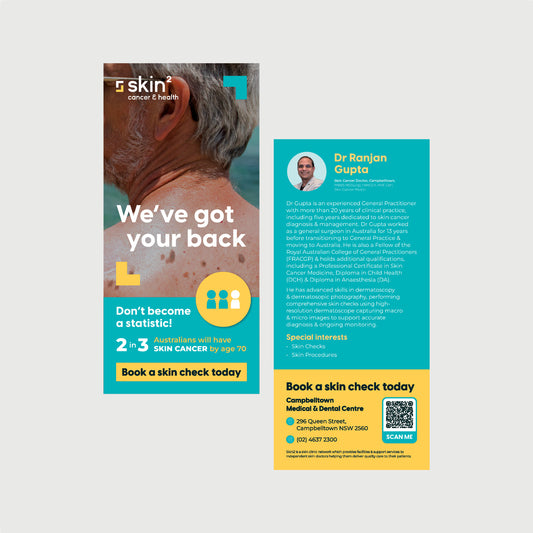 Campbelltown Skin Check Practitioner DL Flyer  - Dr Ranjan Gupta - Campbelltown
