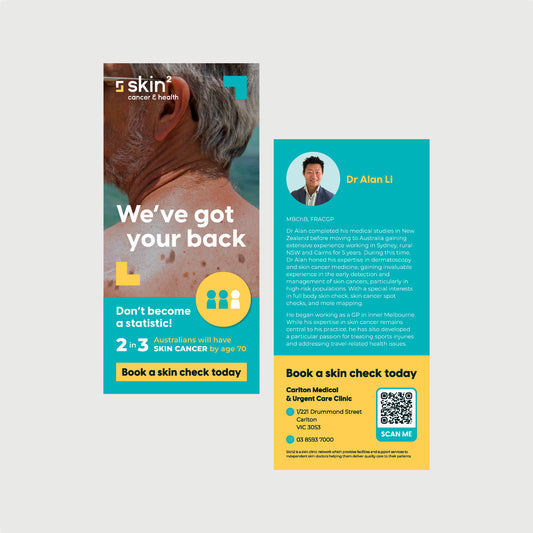 Carlton Skin Check Practitioner DL Flyer  - Dr Alan Li - Carlton