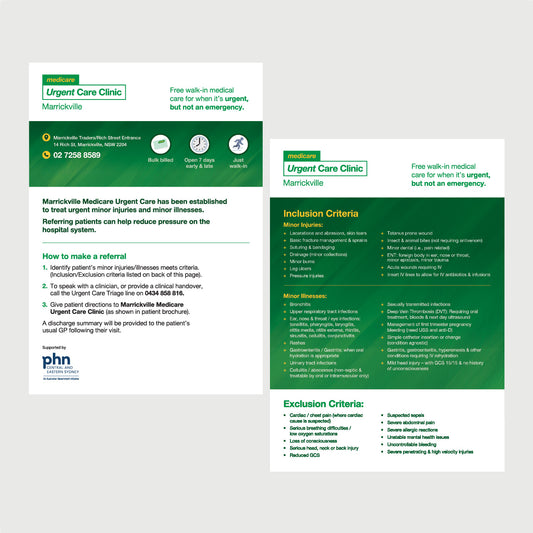 Referral Flyer - Marrickville