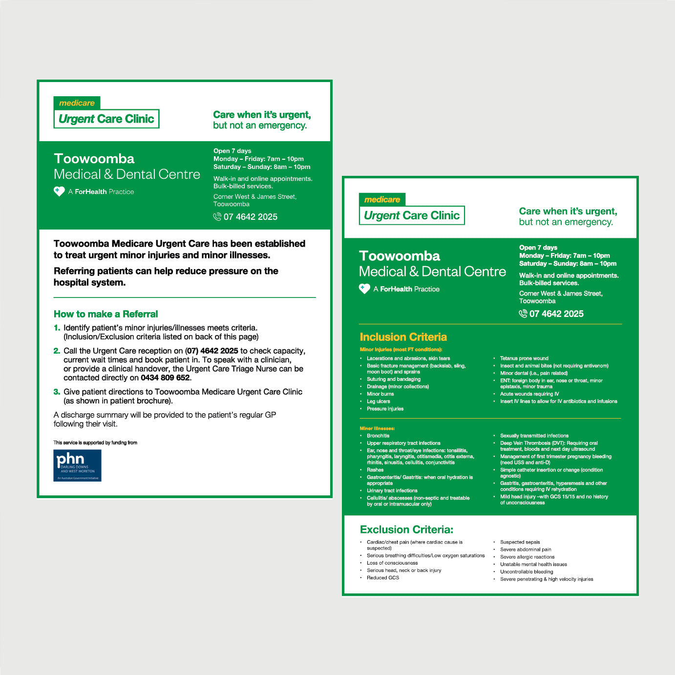 Referral Flyer - Toowoomba
